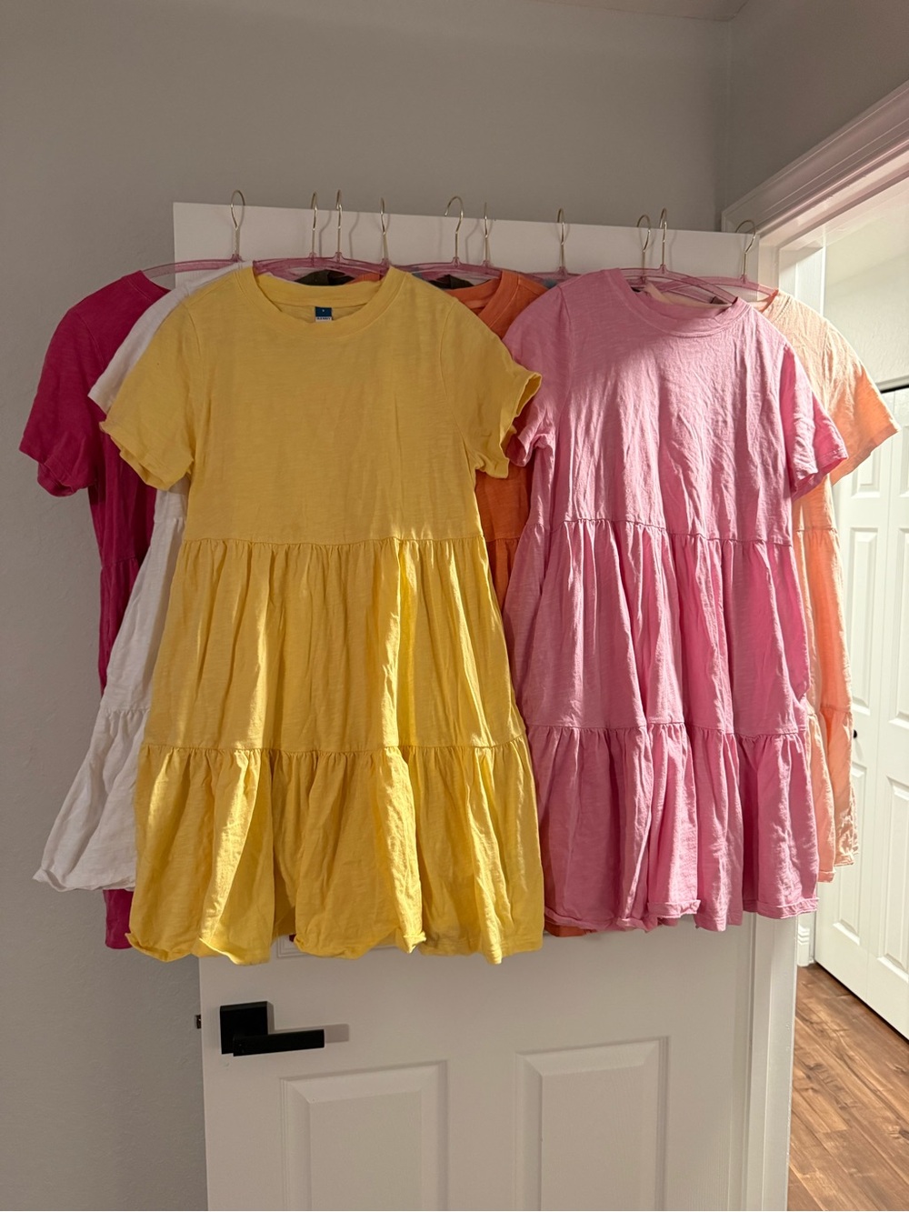 Old Navy Tiered Slub-Knit Mini Swing Dresses lot 10